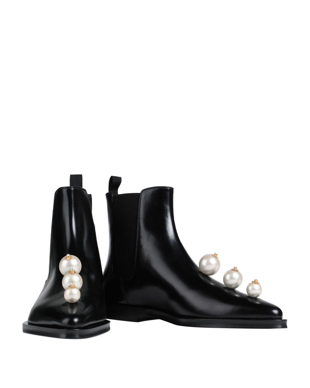 Dolce & Gabbana Black Minimalist Cowhide Slippers
