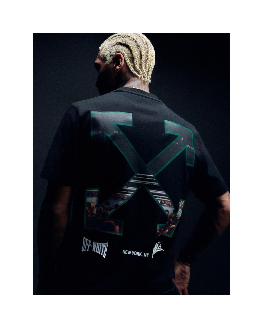 Off-White c/o Virgil Abloh Black Everlast Arrow Tee for men