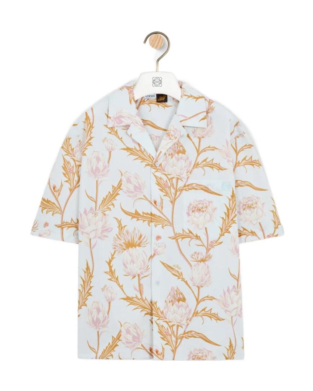 Loewe White X Paula's Ibiza Floral-Print Shirt for men