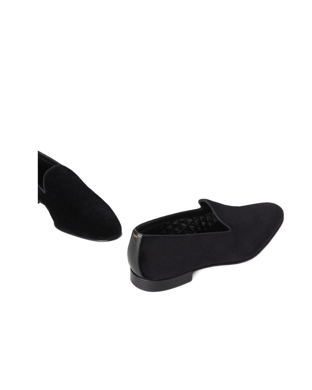Loro Piana Black Round-Head Casual Shoes for men