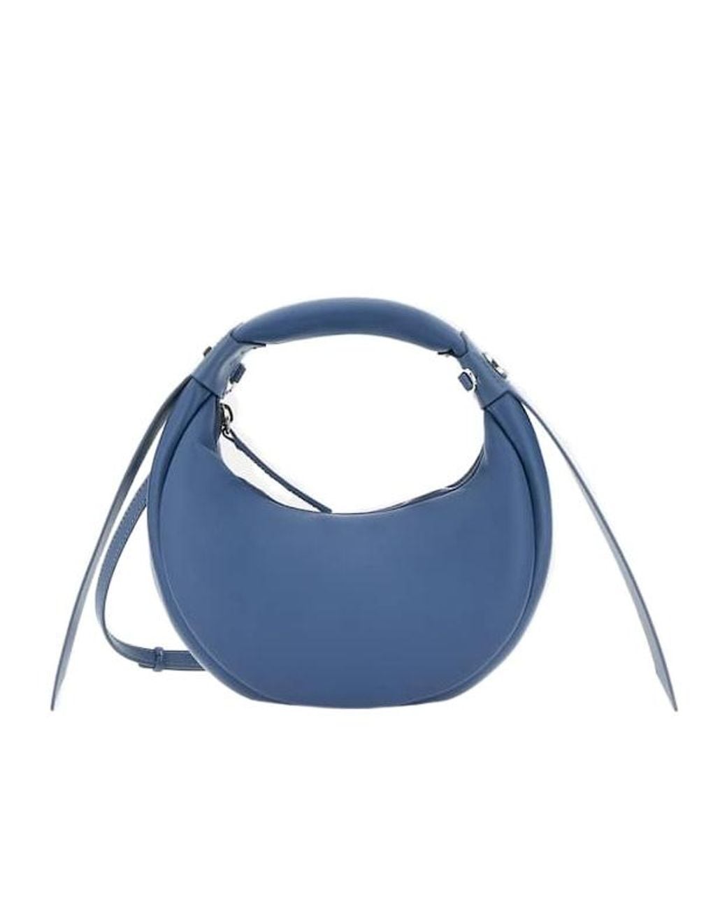 Hogan Blue Zip-Closure Shoulder Bag