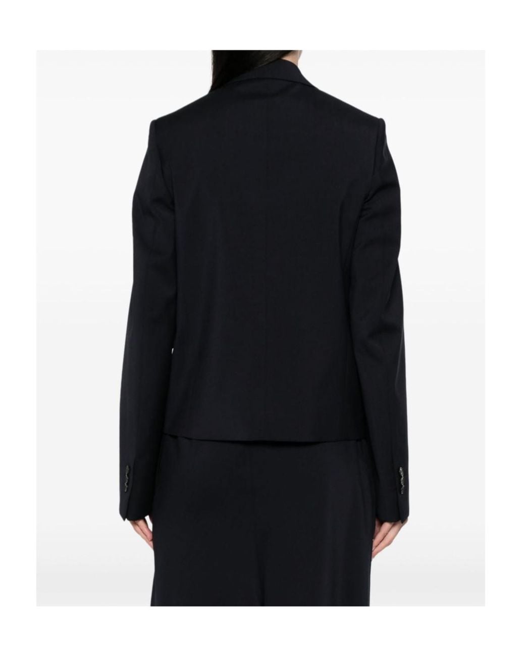 Loewe Blue Single-Breasted Tailored Blazer