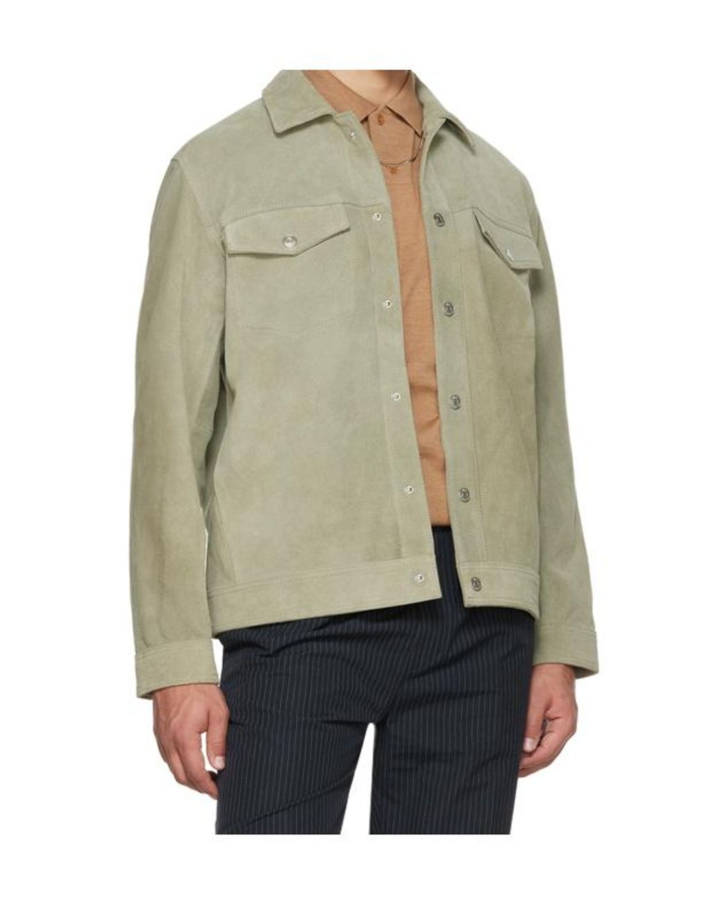 A.P.C. Natural Long-Sleeve Wool Polo Shirt for men