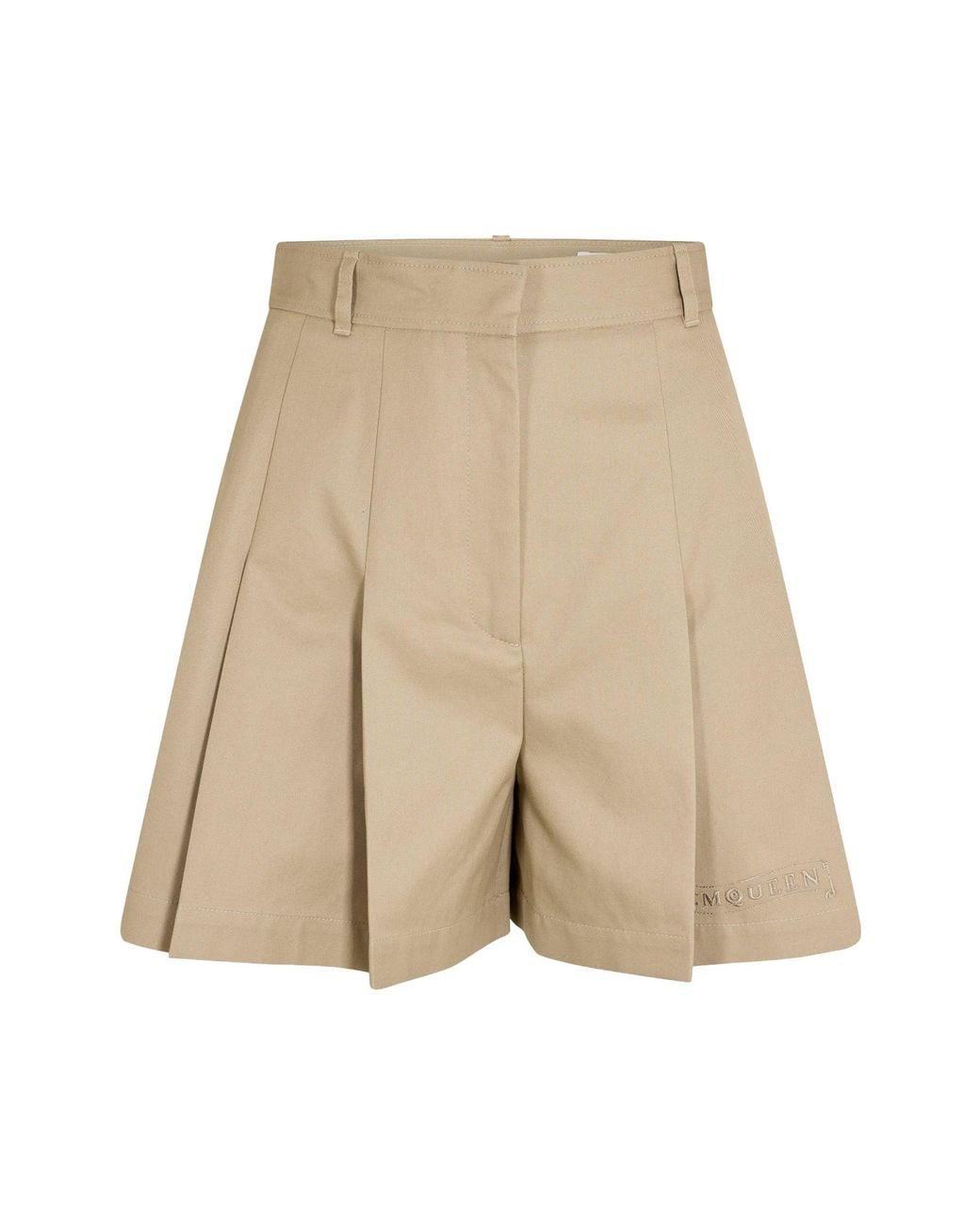 McQueen Natural Logo Athletic Shorts