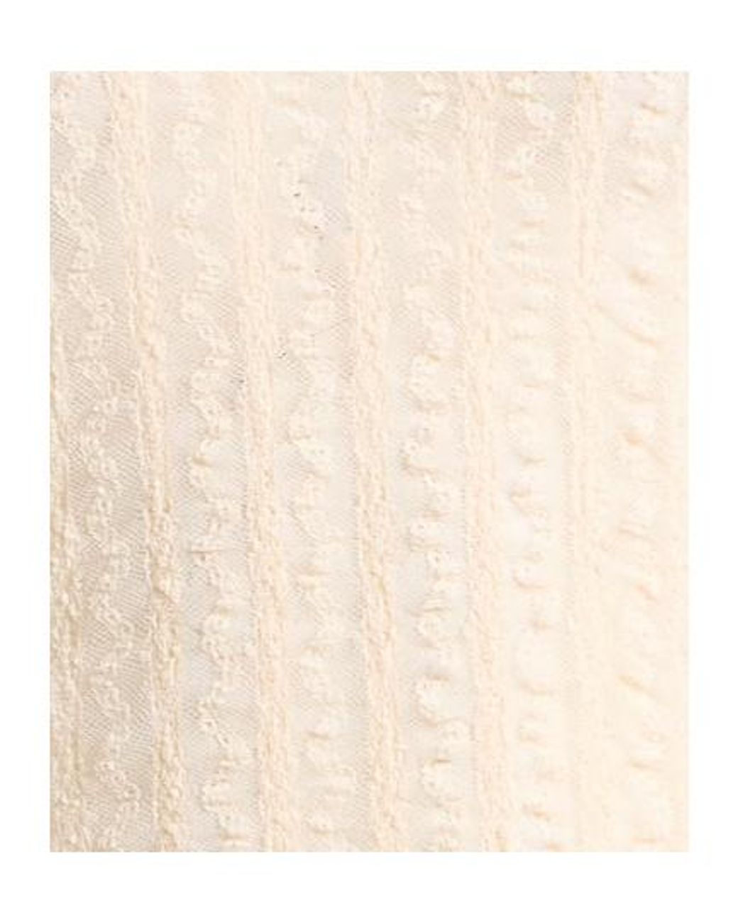 MAX&Co. Natural Solid Color Lace Top