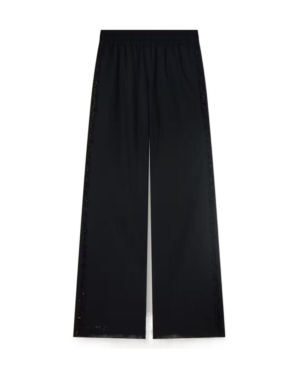 Golden Goose Deluxe Brand Black Sequin Embroidered Sweatpants