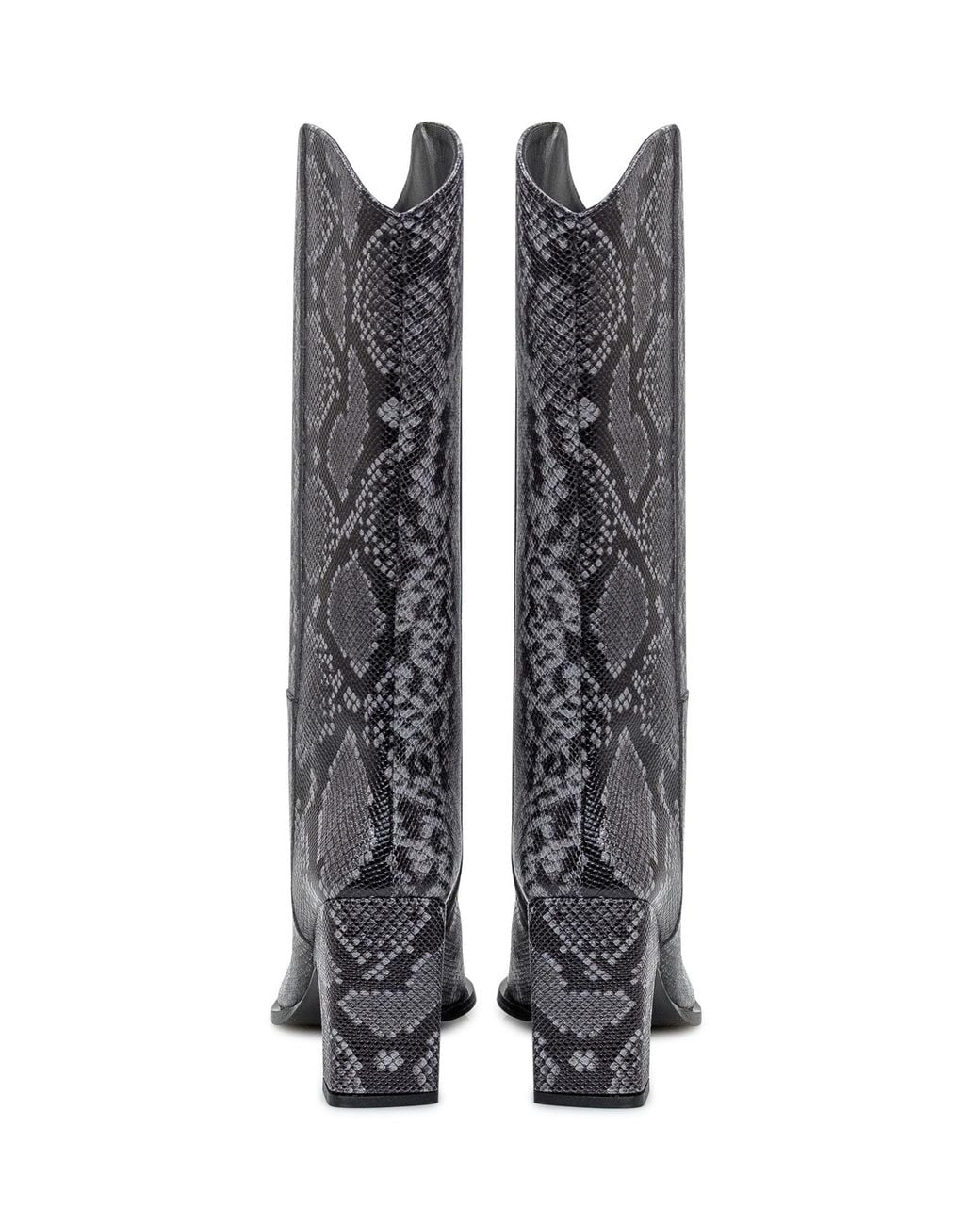 Coperni Black Bridge Embossed Cowboy Boots