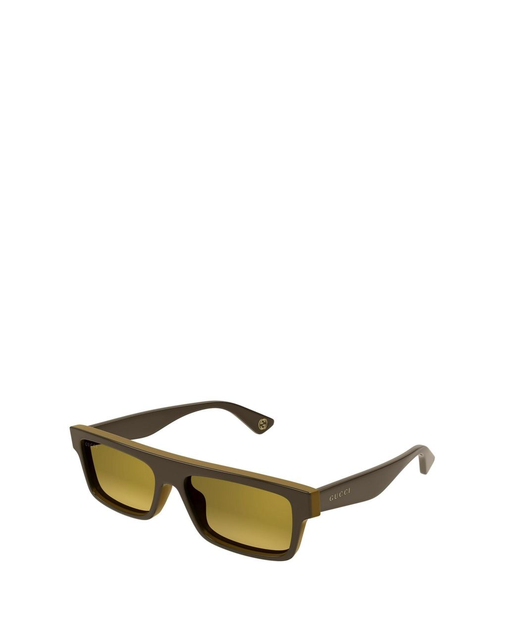 Gucci Green Eyewear Rectangular Frame Sunglasses for men