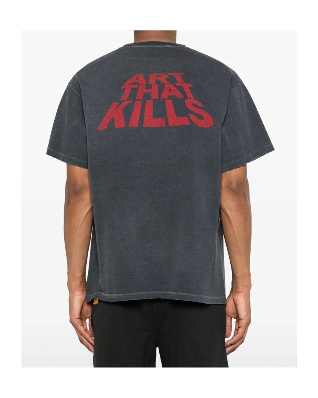 GALLERY DEPT. Black Skeleton Beach Graphic T-Shirt for men