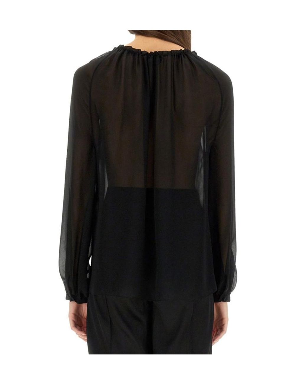 Tom Ford Black Gathered Top