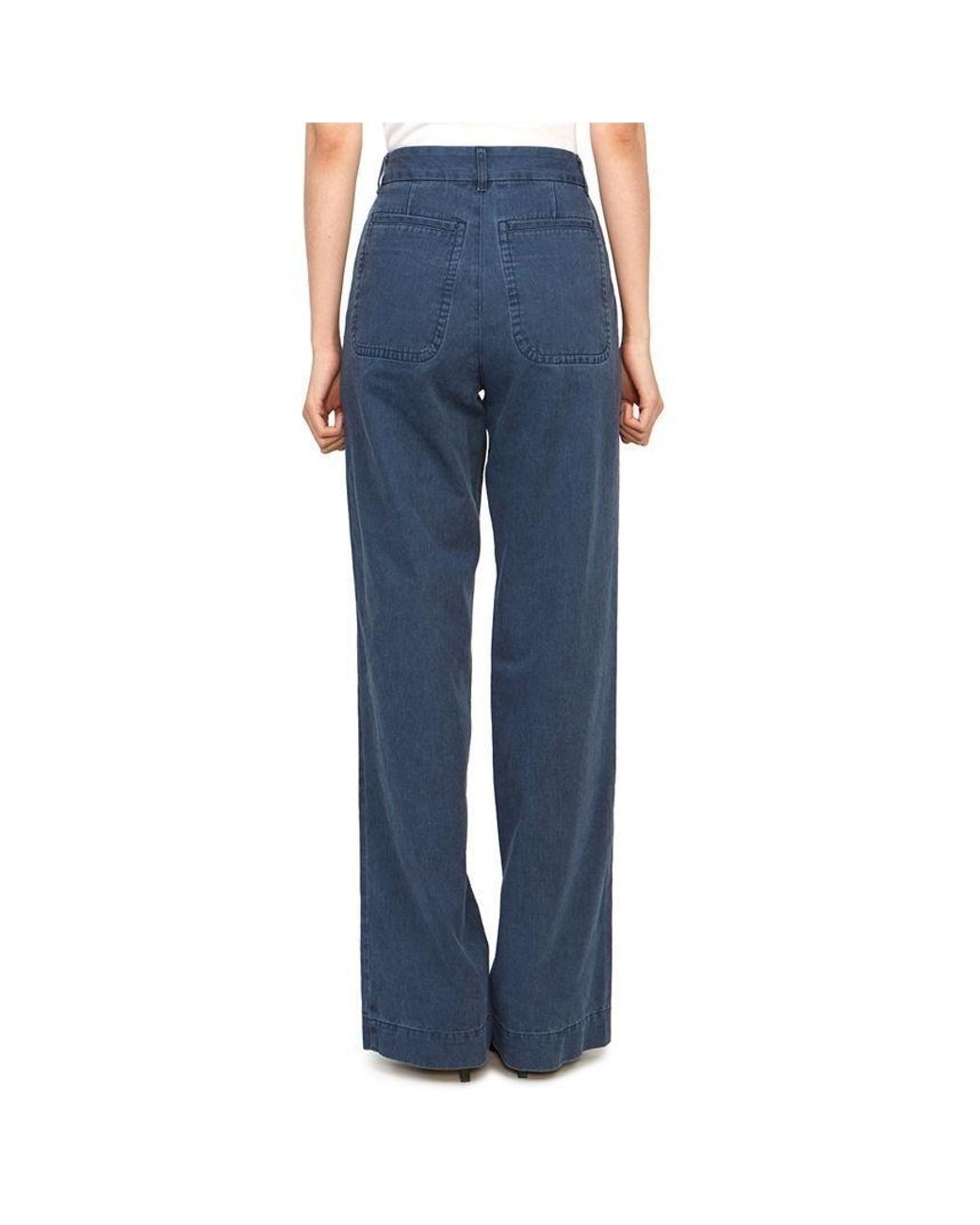 A.P.C. Blue Straight Jeans Pants