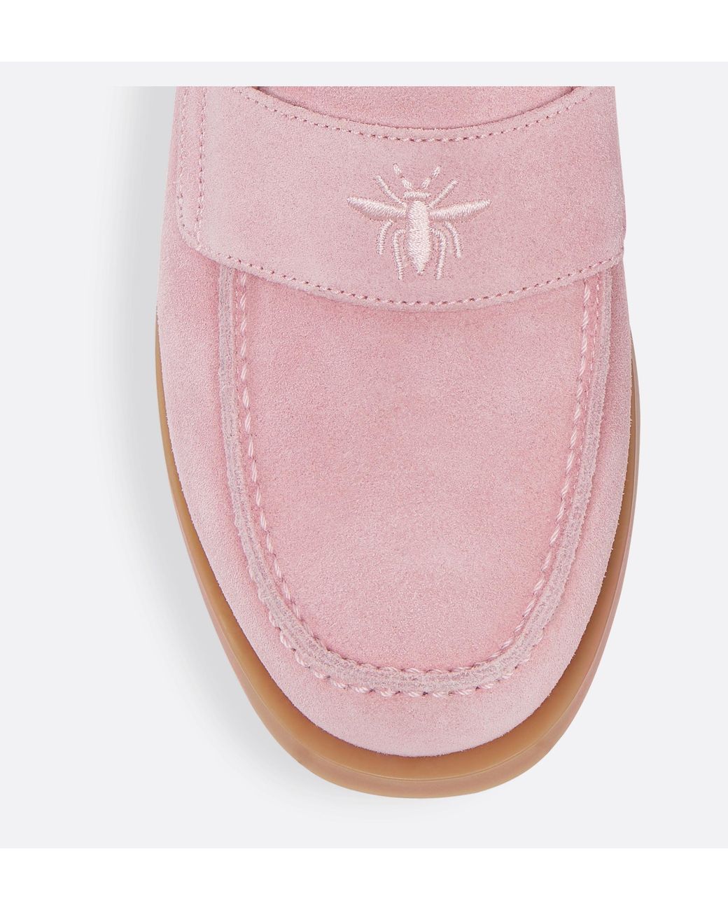 Dior Pink Round-Toe Loafers