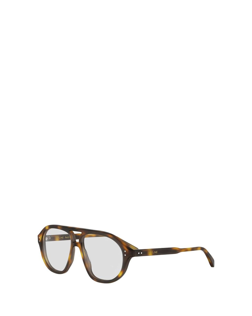 Céline White Full-Rim Non-Prescription Glasses for men