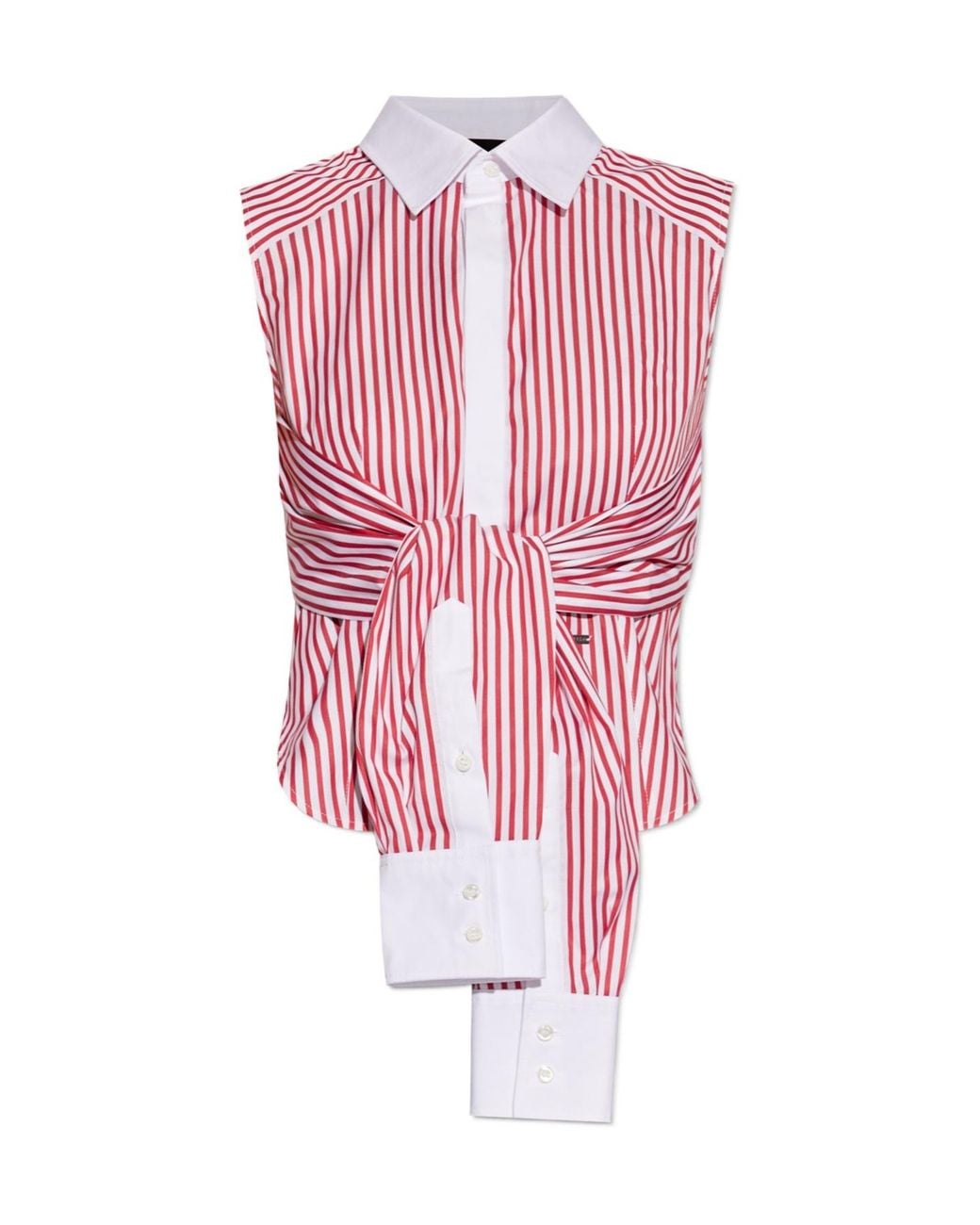 DSquared² Pink Knotted Shirt