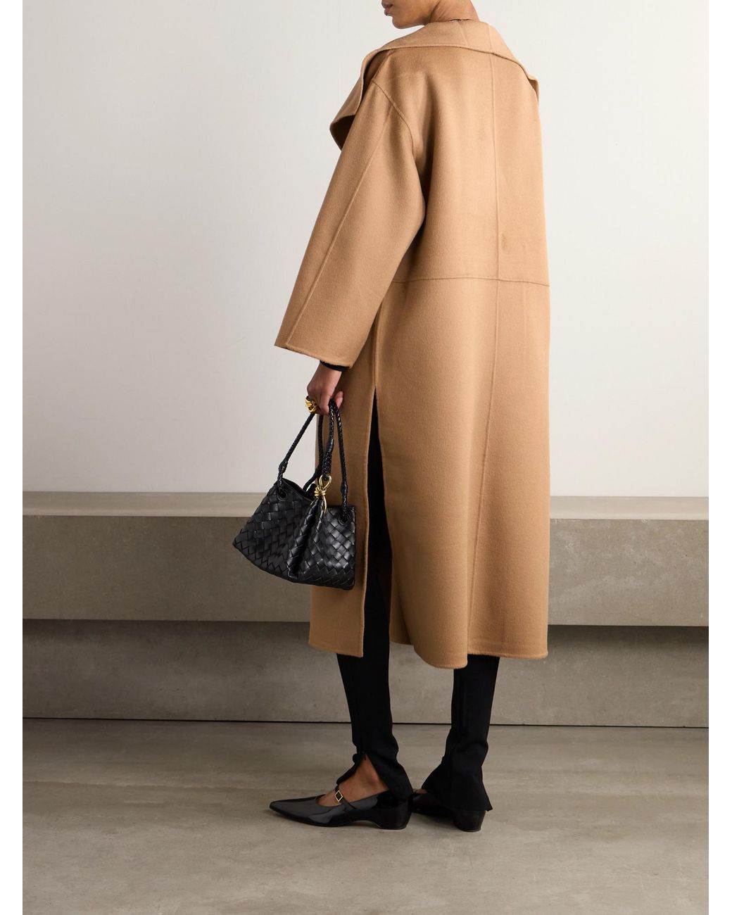 Totême  Brown Totême Oversized Draped Coat