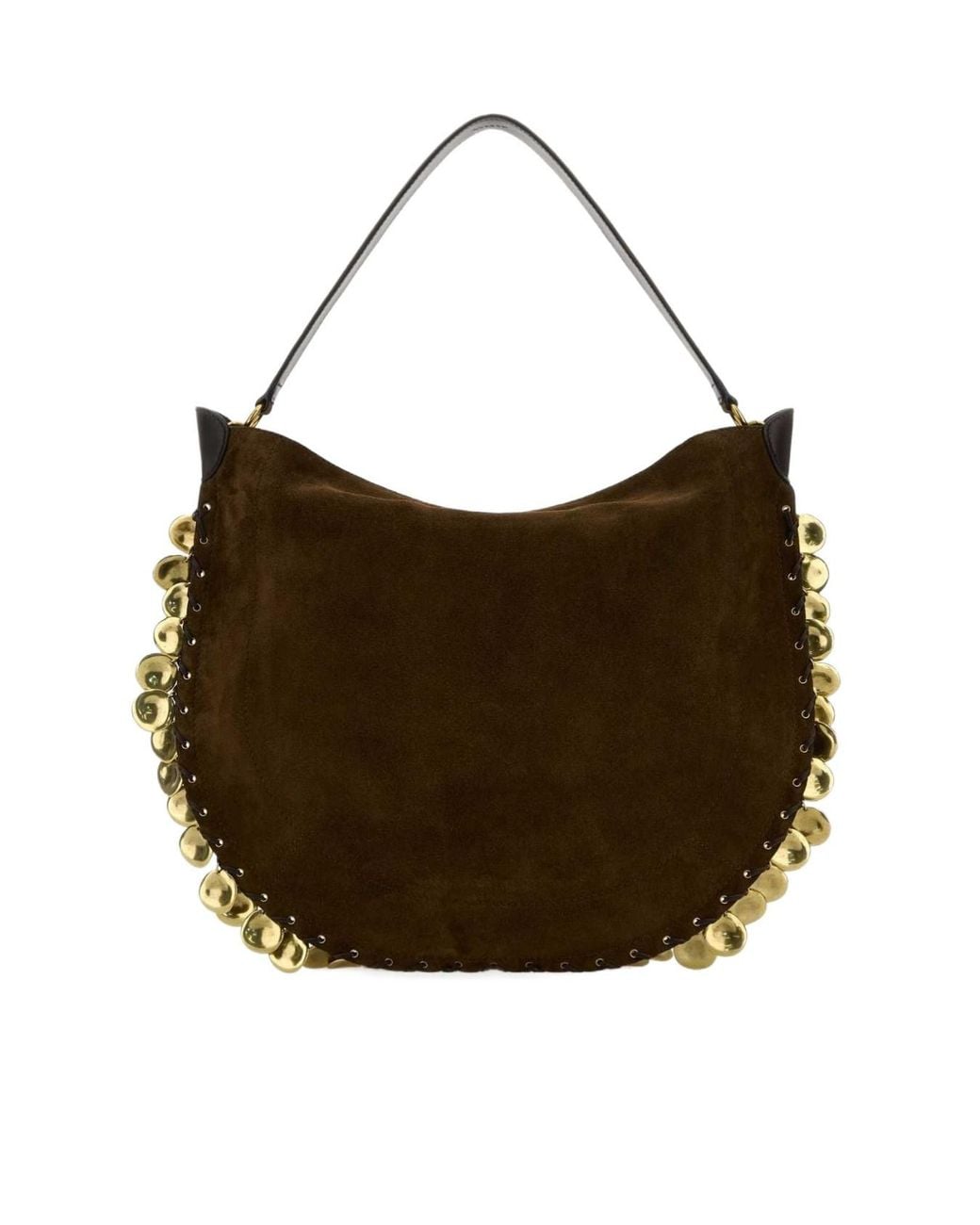 Isabel Marant Brown Oskan Embellished Hobo Bag