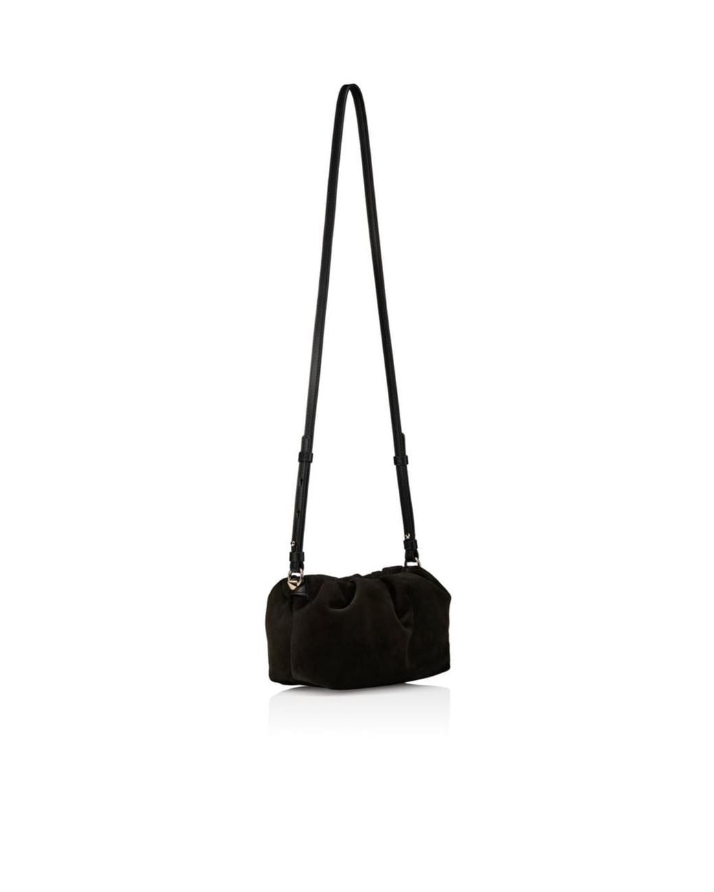 Christian Louboutin Black Ruched Shoulder Bag