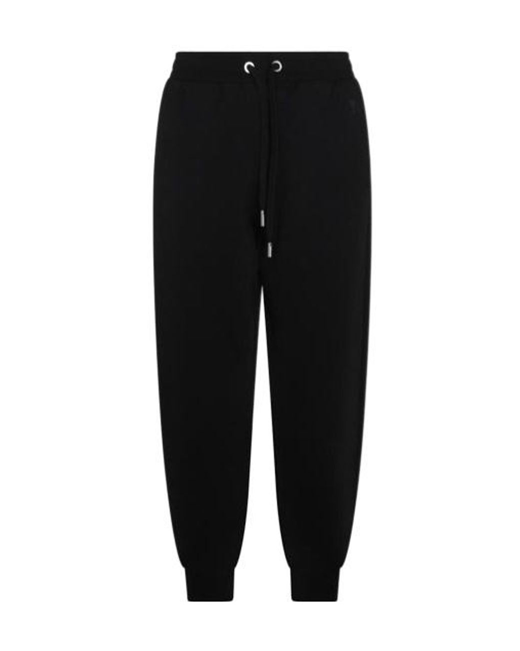 AMI Black Logo Detailed Drawstring Sweatpants for men