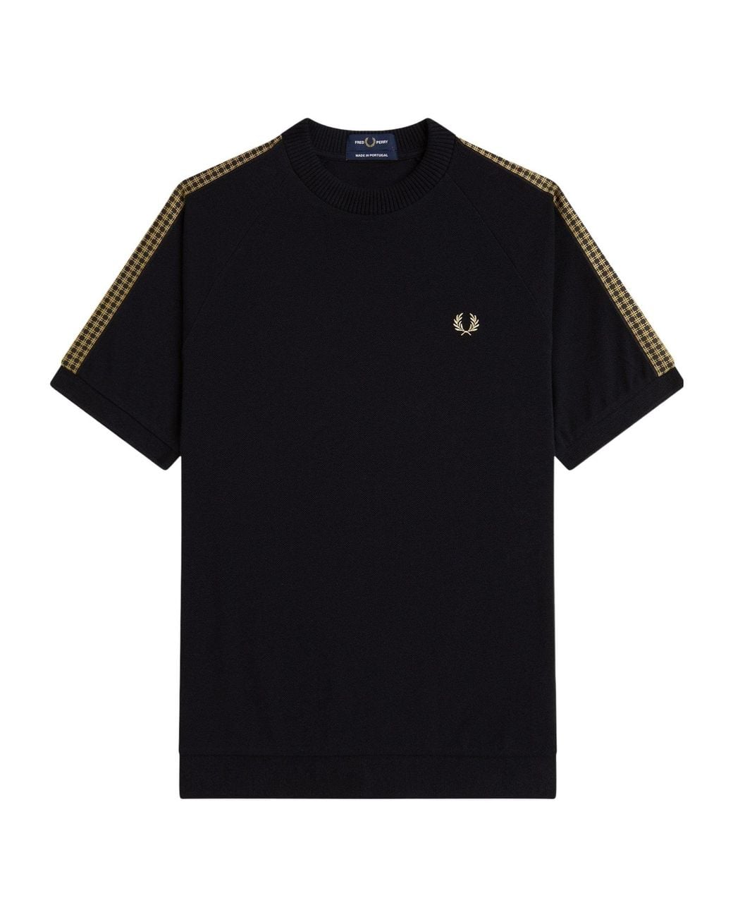 Fred Perry Black Simple T-Shirt for men