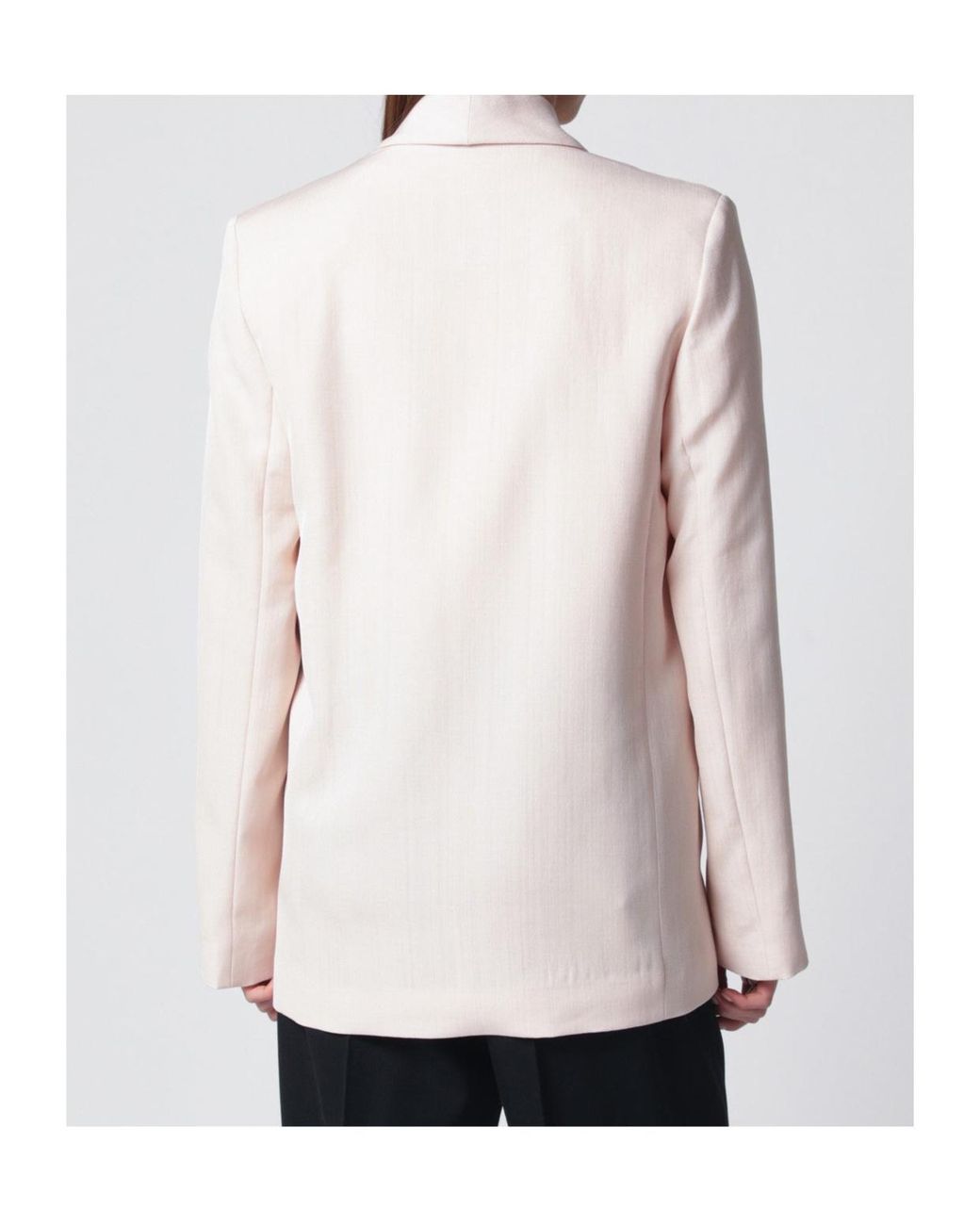 Loulou de Saison White Double-Breasted Jacket