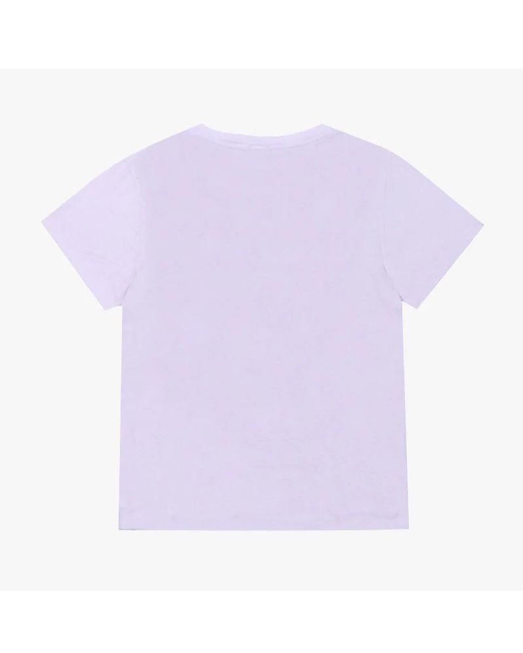 Re/done Purple Printed Short-Sleeved T-Shirt