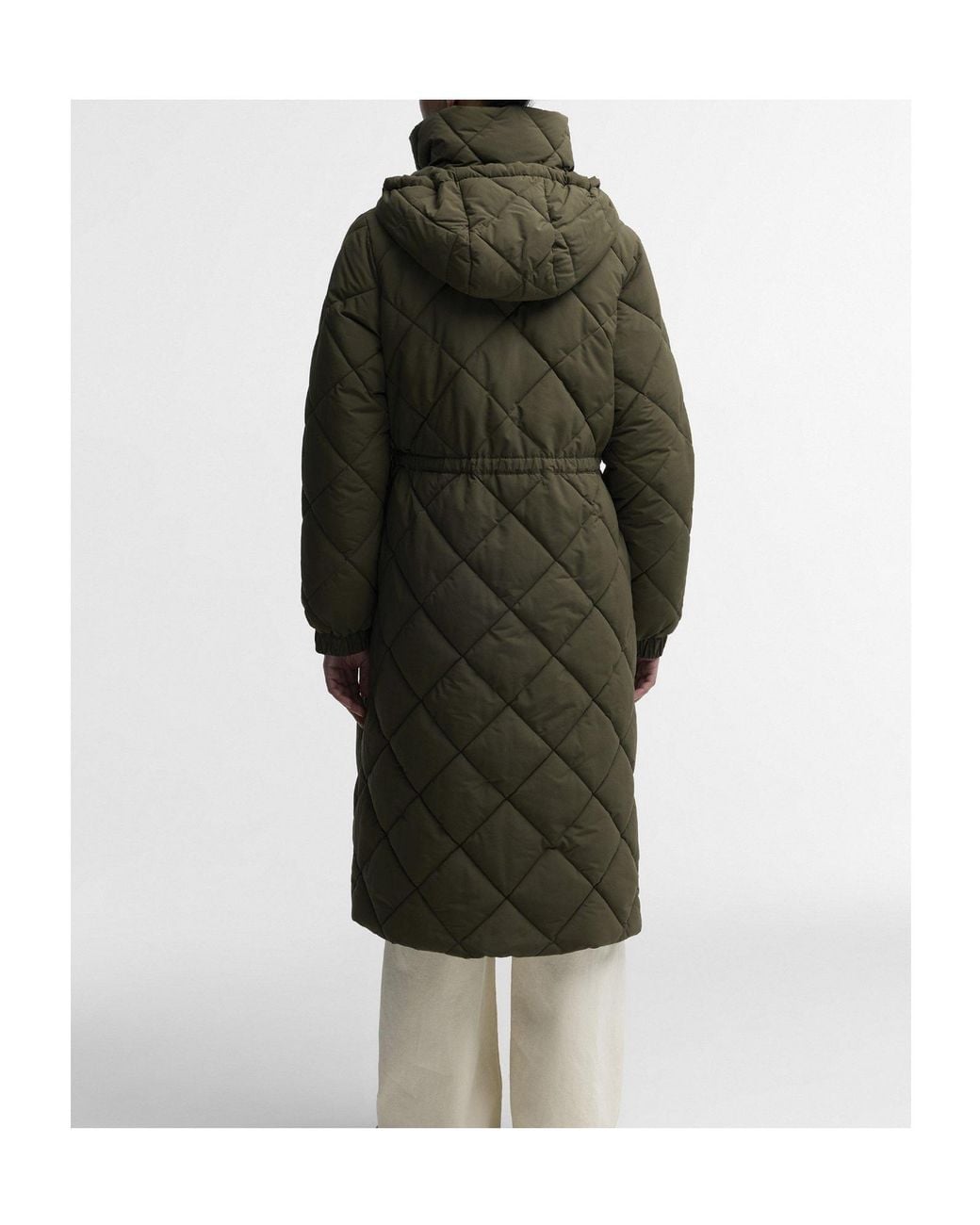 Barbour Multicolor Long Hooded Diamond-Quilted Parka