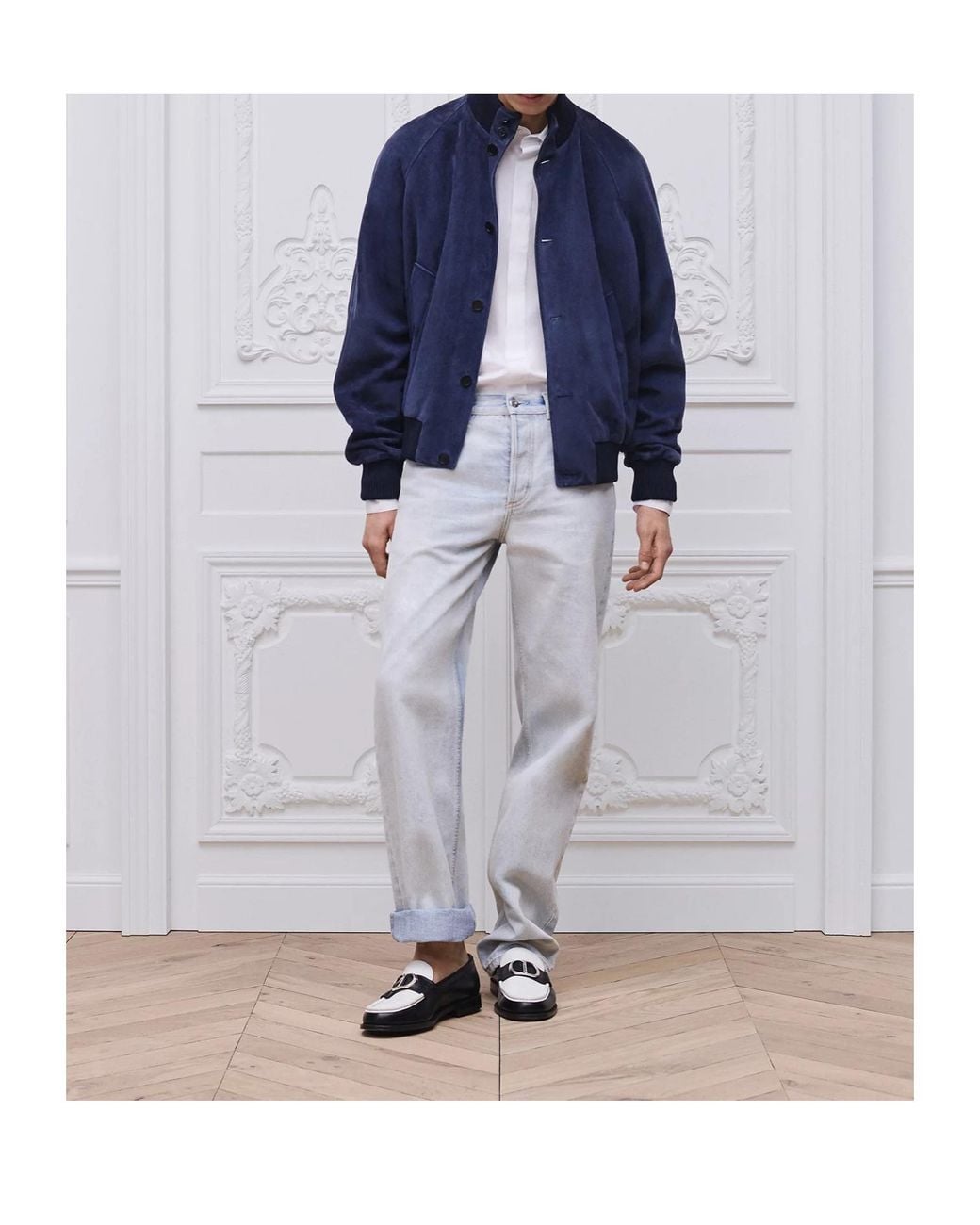 Dior Blue Harrington Jacket for men