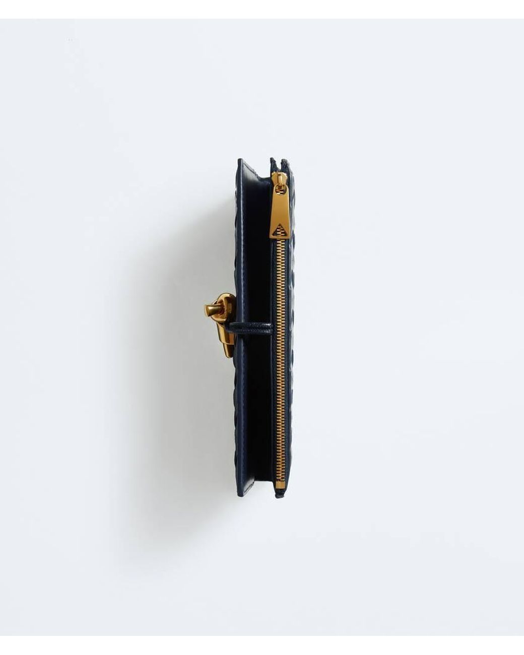 Bottega Veneta Blue Andiamo Long Wallet