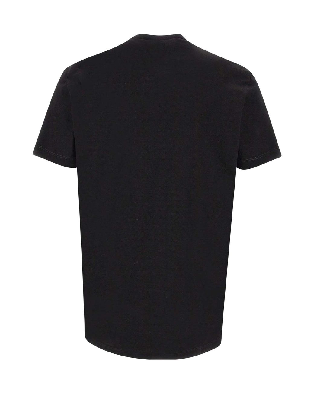 DSquared² Black Logo Patch Crewneck T-Shirt for men