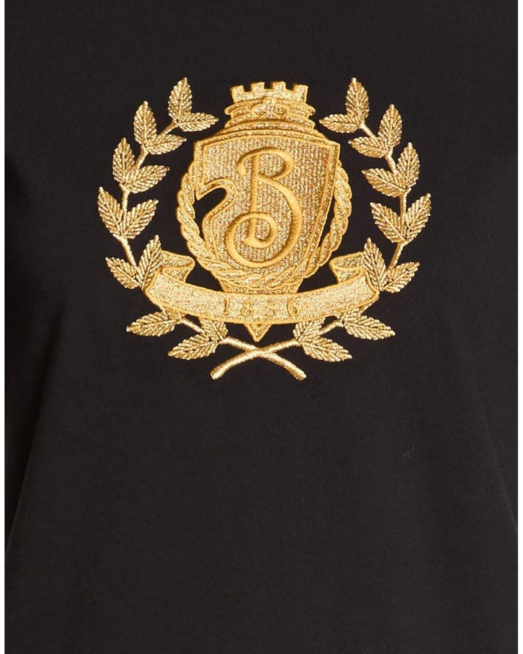 Burberry Black Metallic Short-Sleeved T-Shirt