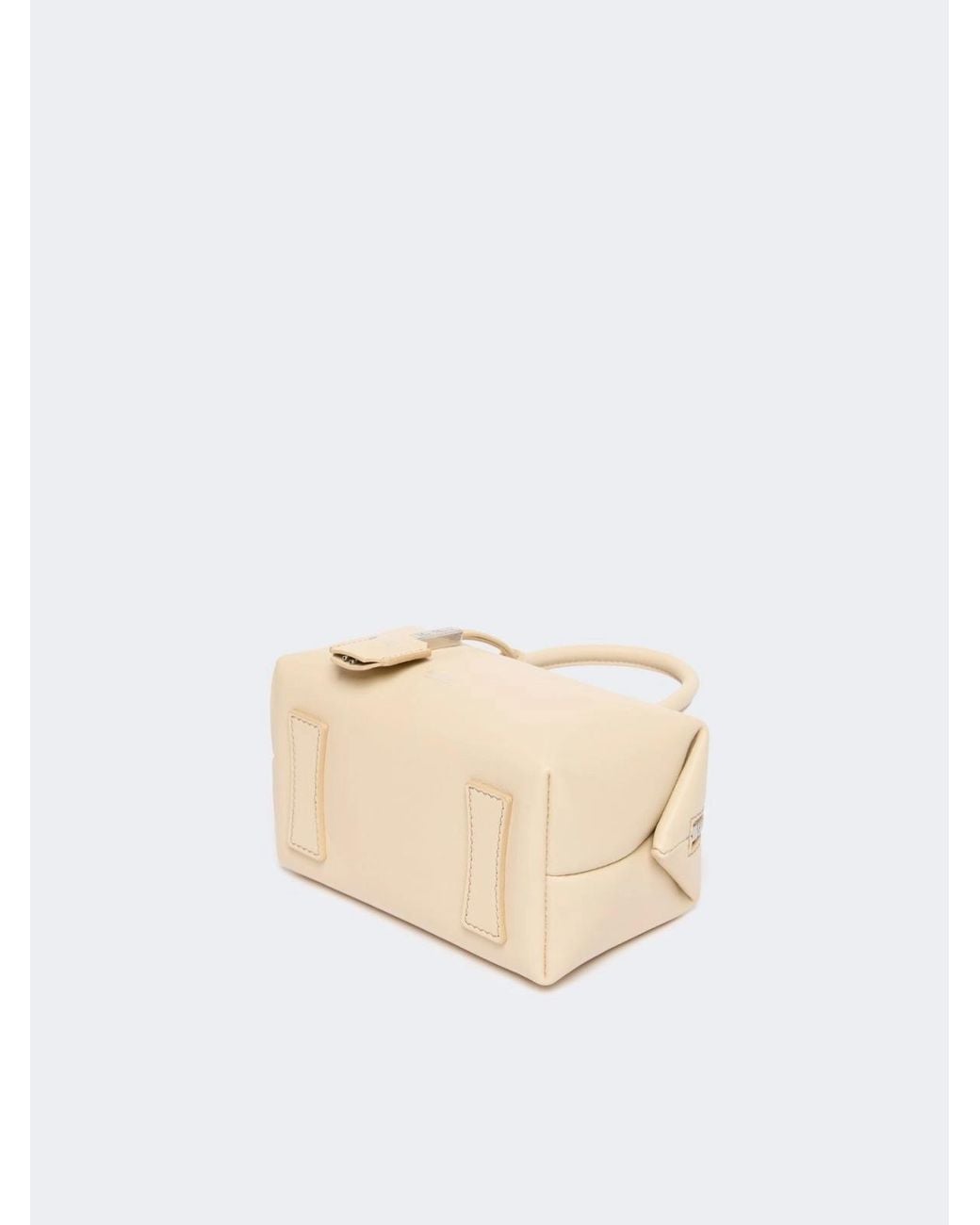 Max Mara Small Natural Leather Bowler Bag