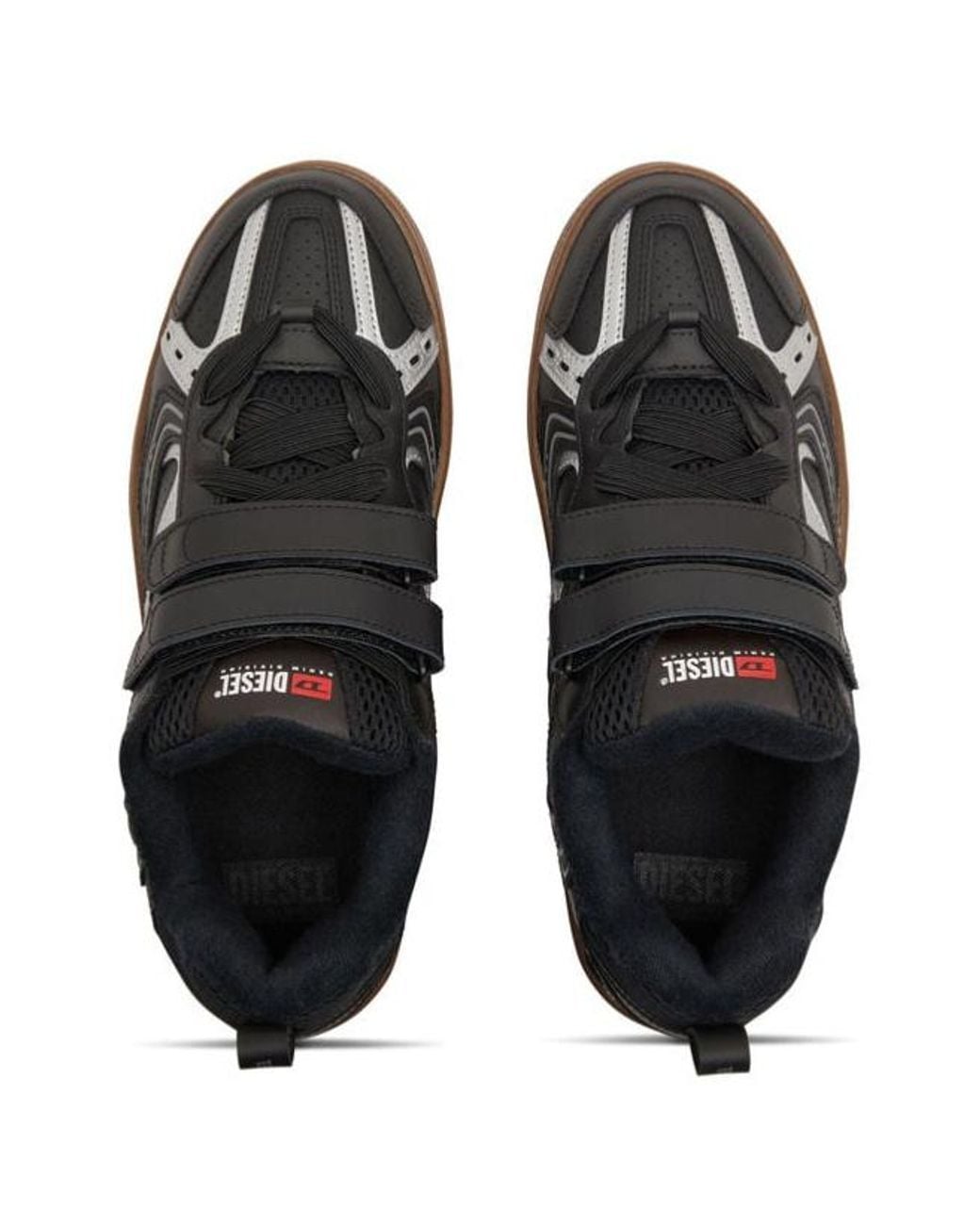 DIESEL Black S-Ukiyo Logo-Printed Touch-Strap Sneakers for men