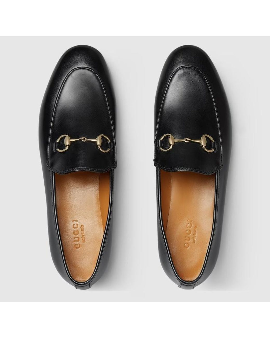 Gucci Black Jordaan Horsebit Loafers