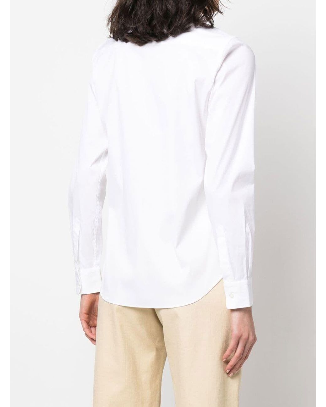 Aspesi White 'Mod.5422' Icons Stretch Shirt