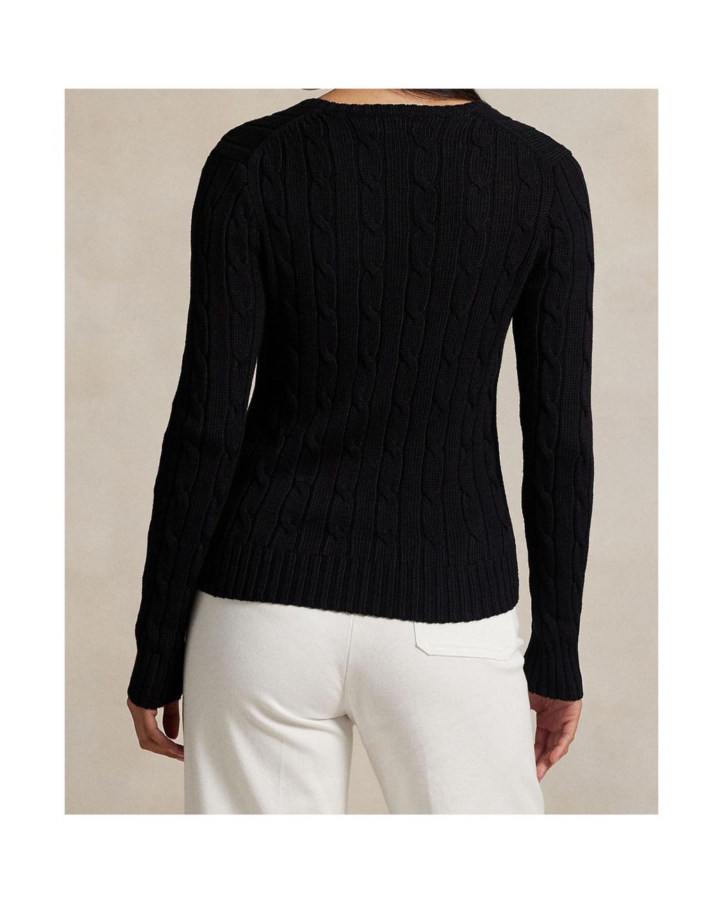 Polo Ralph Lauren Black V-Neck Long Sleeved Jumper
