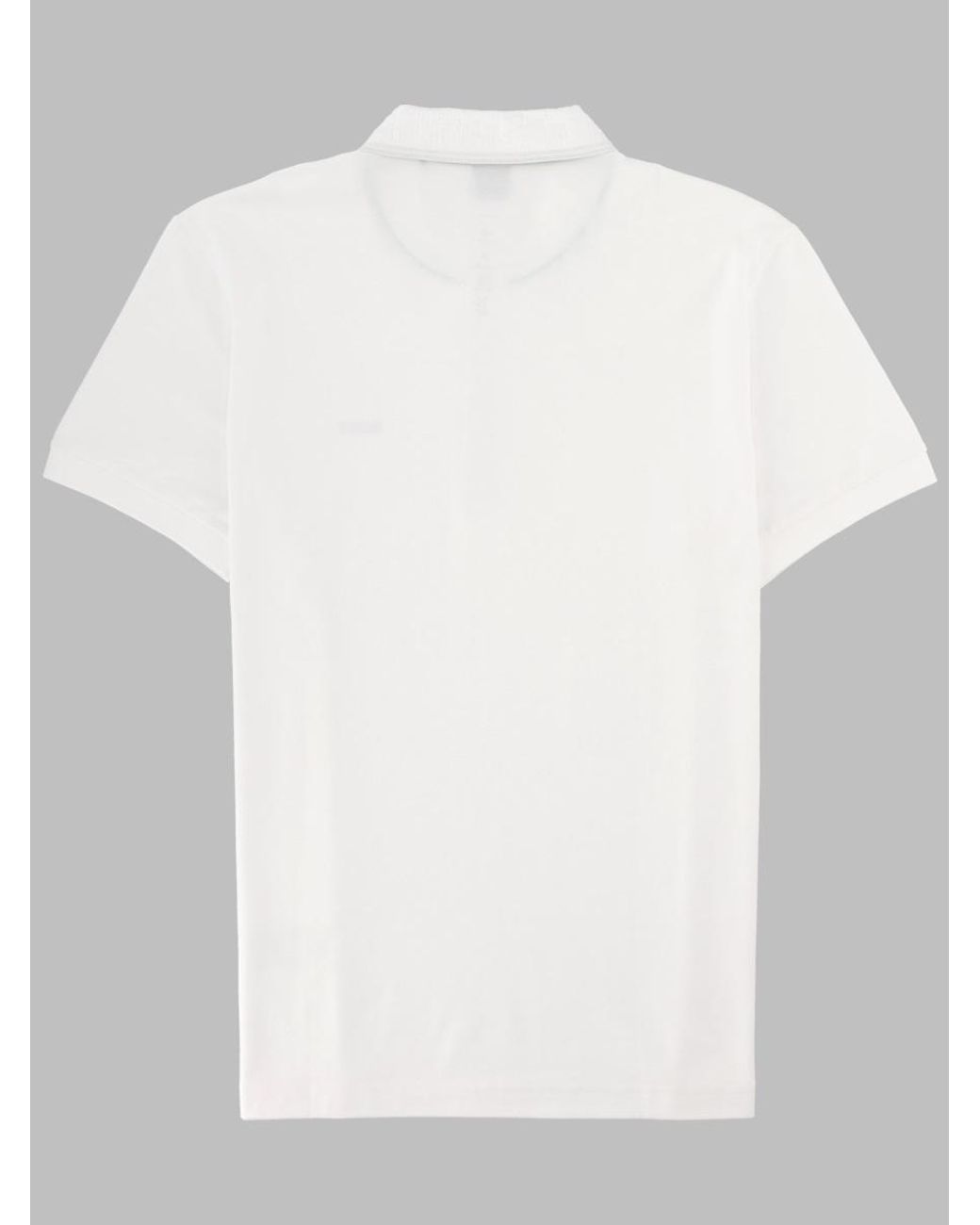 Boss White Boss Button Detailed Short-Sleeved Polo Shirt for men