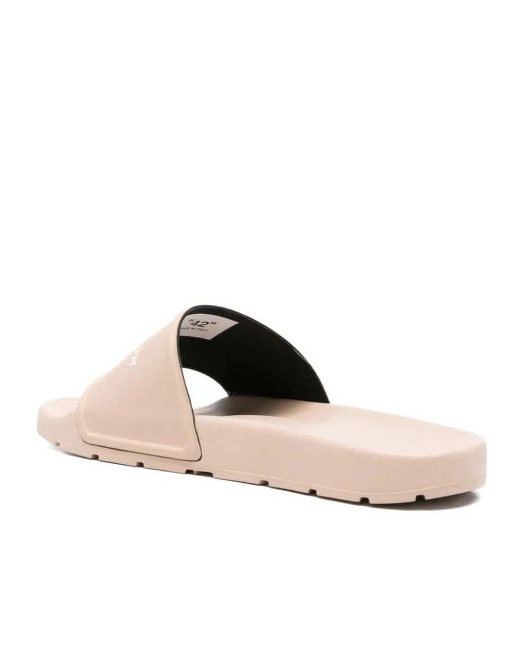 Off-White c/o Virgil Abloh Pink Logo-Detail Flip Flops for men