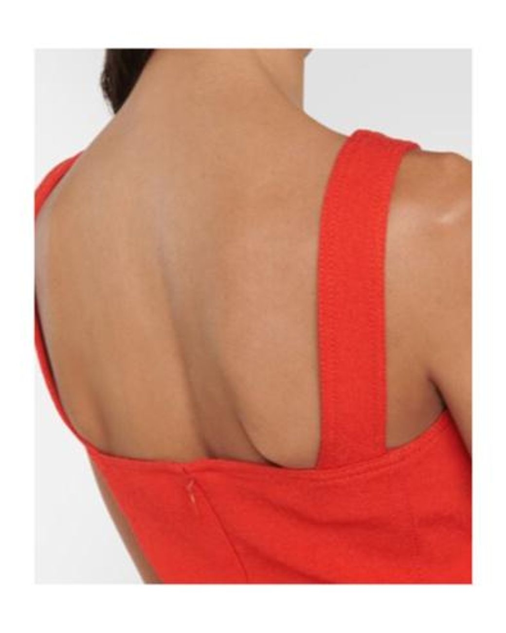 Tory Burch Red Bodycon Faille Midi Dress