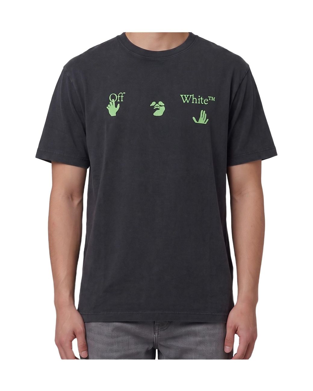 Off-White c/o Virgil Abloh Black Bacco Arrow Skate Crewneck T-Shirt for men