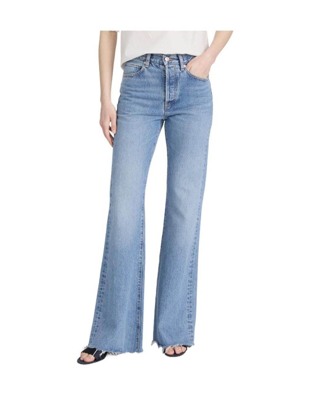 FRAME Blue The Lax Flared Jeans