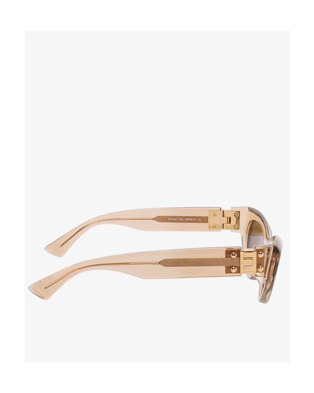 Bottega Veneta Natural Eyewear Cat-Eye Frame Sunglasses