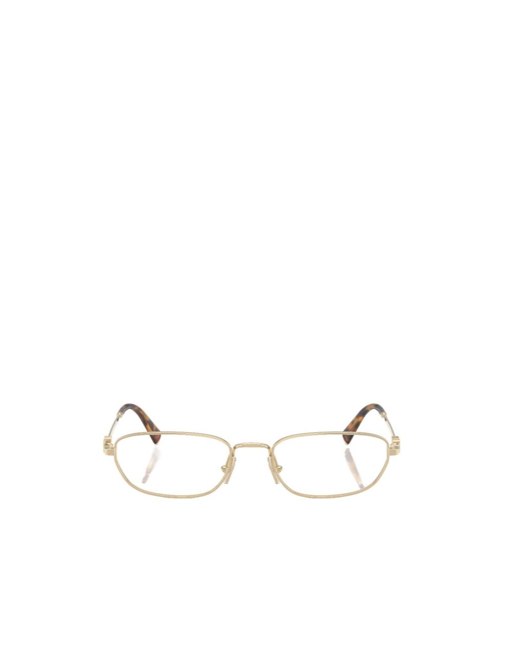 Miu Miu Natural Eyewear Oval Frame Glasses