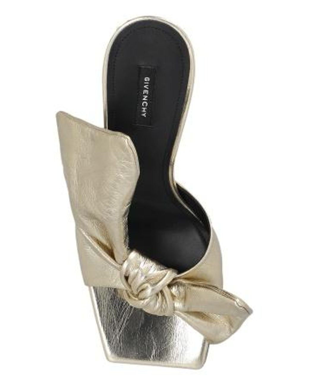 Givenchy White Bow Heeled Mules