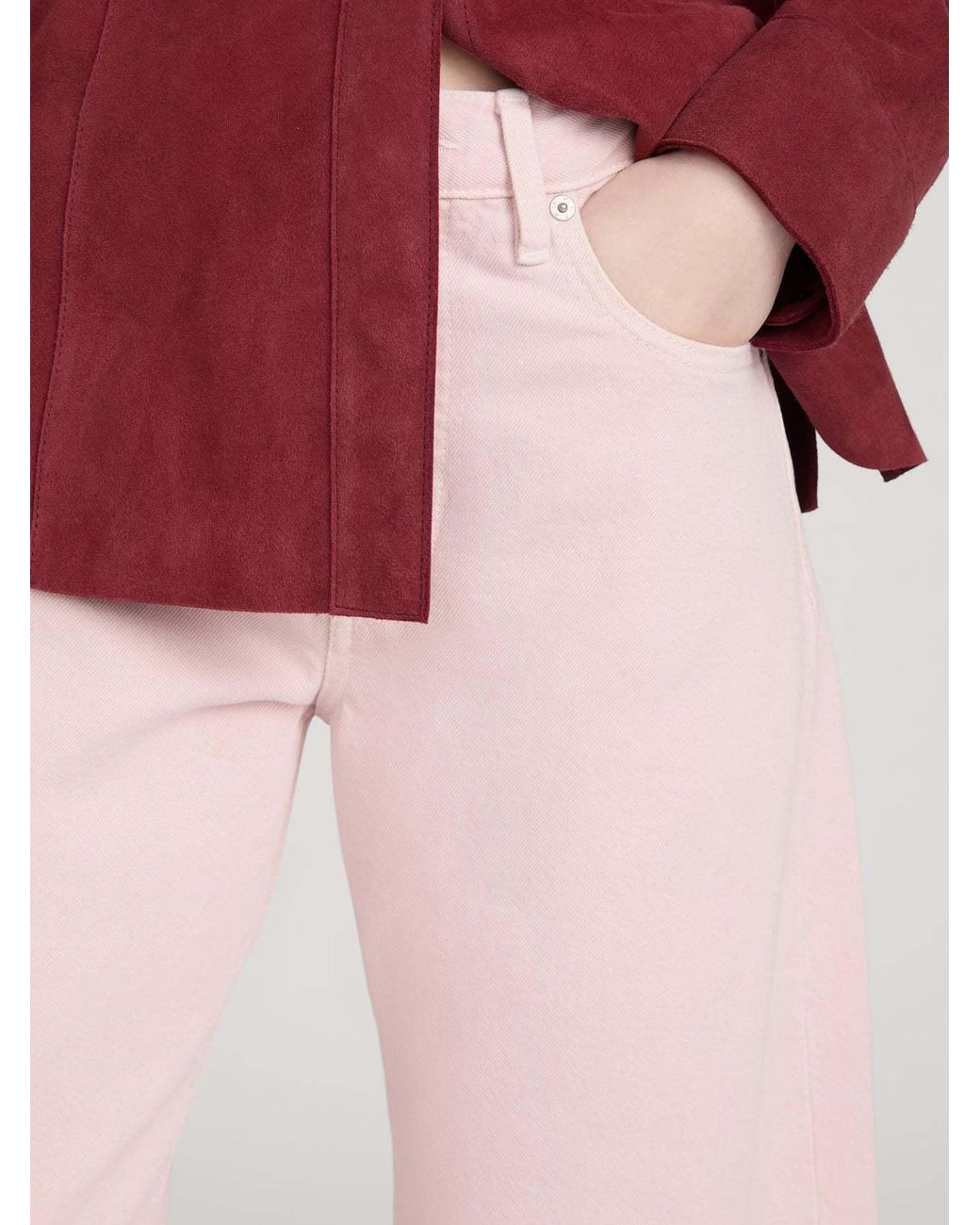 FRAME Pink The Bubble Jeans