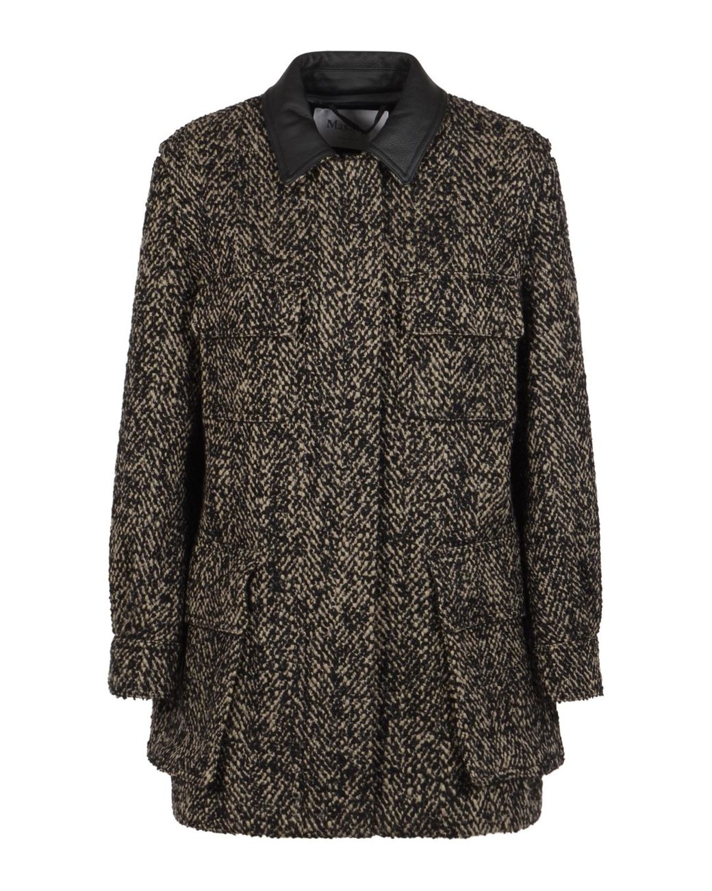 Max Mara Gray Angio Long-Sleeved Jacket