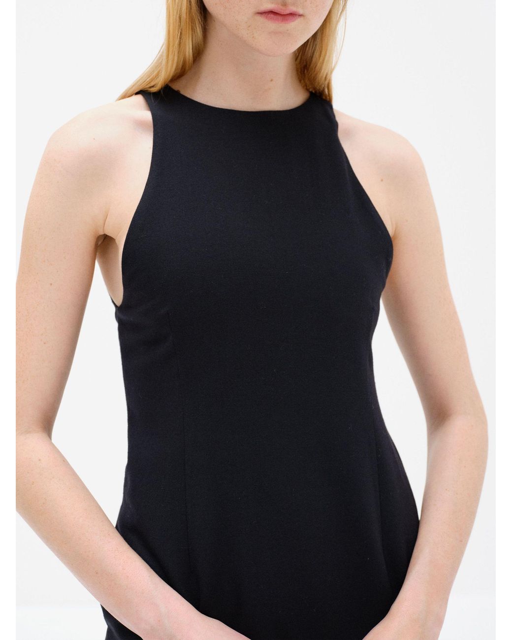 Auralee Black Sleeveless Dress