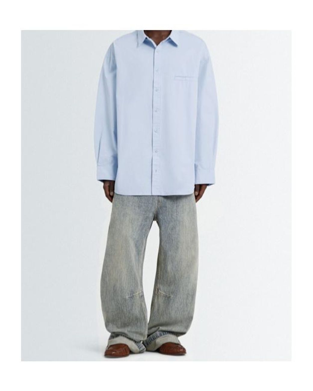 Entire studios Blue Cotton Shirt for men