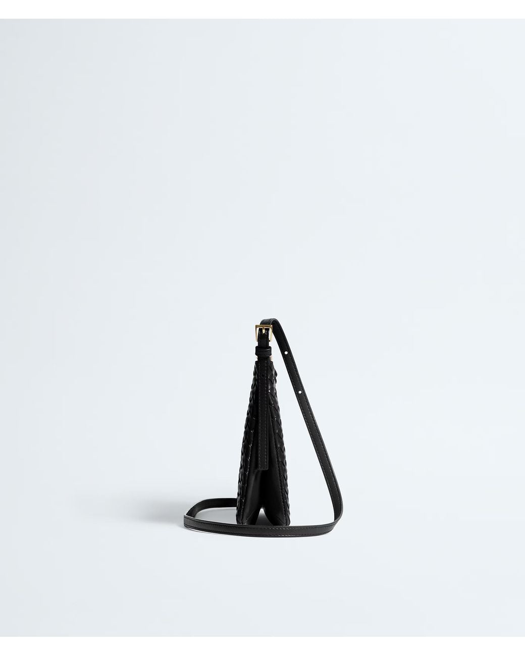 Bottega Veneta Black Leather Gemellini Pouch