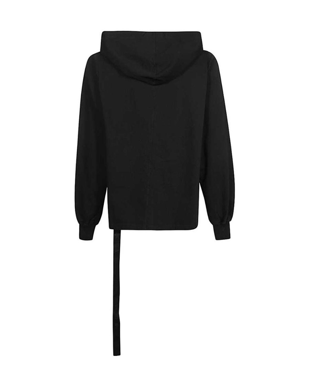 Rick Owens Black Long-Sleeved Sweater for men