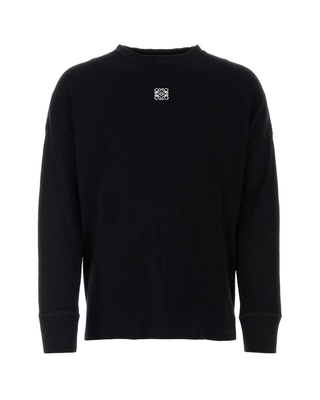 Loewe Blue Long-Sleeved Crewneck T-Shirt for men